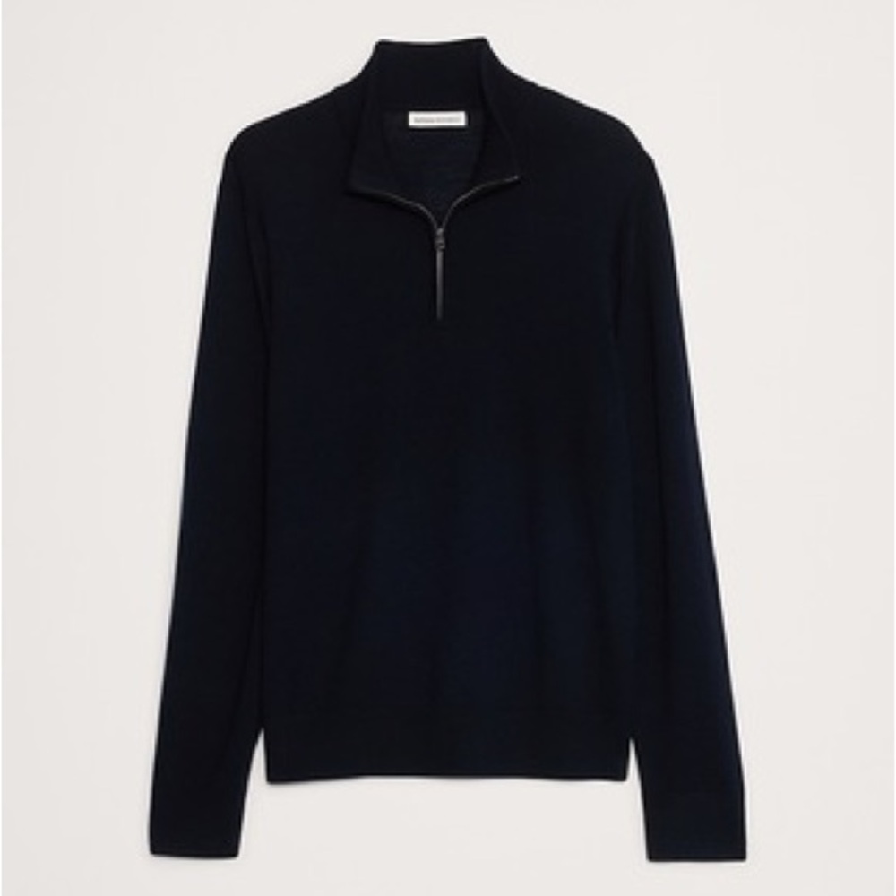 Banana Republic MERINO QUARTER-ZIP SWEATER
